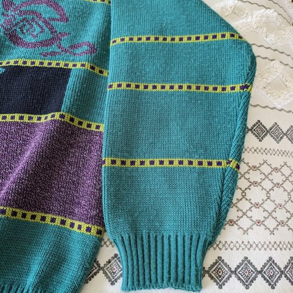 Vintage Emerald Isle Long Sleeve Sweater - Size M - Picture 6 of 6